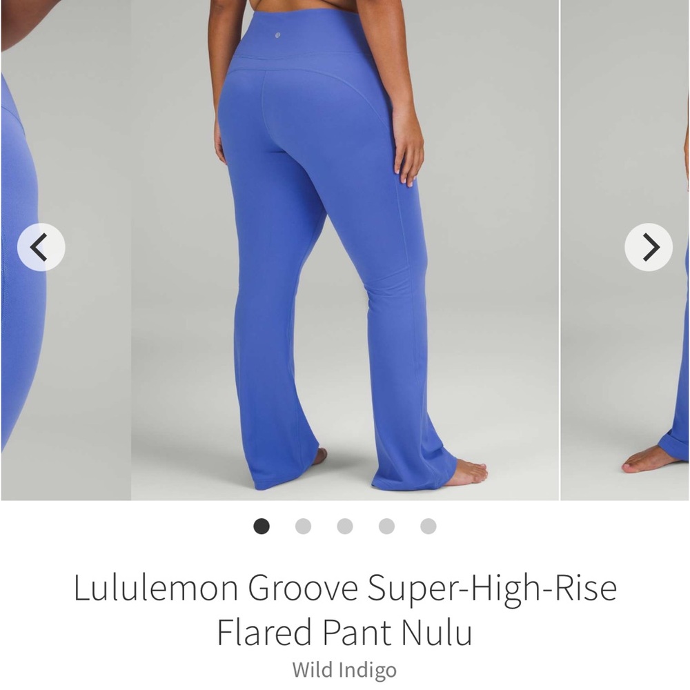 Lululemon groove super high rise flared pant nulu
